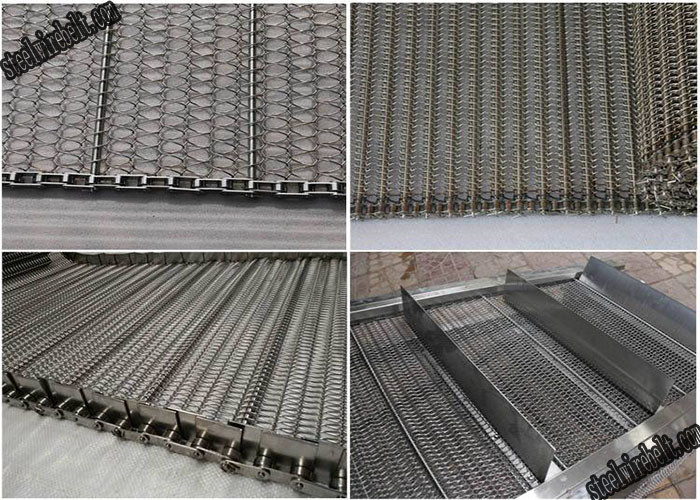Hygienic 300~2000mm Width SUS304 Weave Conveyor Belt