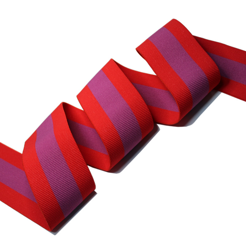 Rubber Nylon Elastic Webbing 50mm Width Soft Knit Elastic Tape