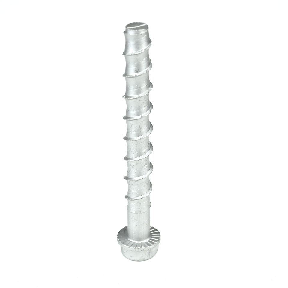 ZINC Finish Hex Head Concrete Screw Self Tapping Anchor Bolts for Strong Installation
