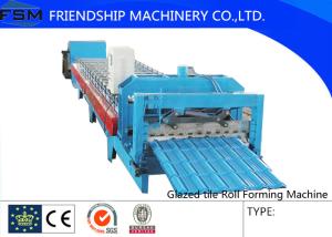 Quality Sheet Glazed Tile Roof Panel Roll Forming Machine Press Die Decoiler wholesale