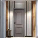 Customizable Sustainable WPC Hollow Doors Smart Eco-Friendly For Insulation