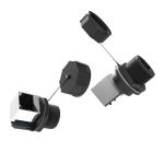 PA66 Nylon IP67 Waterproof Signal Connector 90 Degree Network Cable Aviation