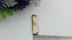 Custom letter logo light gold 40*10 mm decorative corner protector for handbag