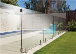 Exterior Frameless Glass Railing 304/316 Stainless Steel Spigot For Pool Fencing