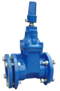 Quality Blue / Red Ductile Iron Gate Valve With Hand Wheel Operator Easy Operation wholesale