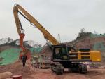 Thickened 40-47T Excavator Pile Driver For KOMATSU DOOSAN VOLVO