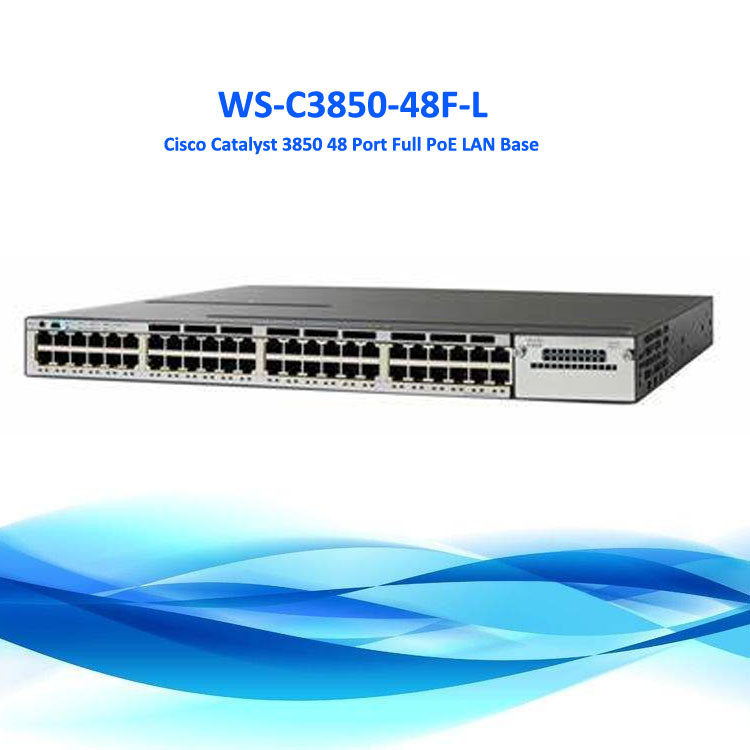 48 Port 1000Mbps PoE NIB LAN Managed Network Switch WS-C3850-48F-L