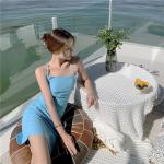 Sexy Blue Women's Beach Vacation Dresses