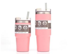 Quality Customized Stainless Steel Water Tumbler With Straw Double Wall Insulated wholesale
