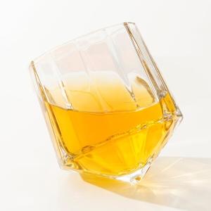 Quality 7 Ounce Glass Drinking Cups 200ml Diamond Crystal Whisky Glasses Machine Pressed wholesale