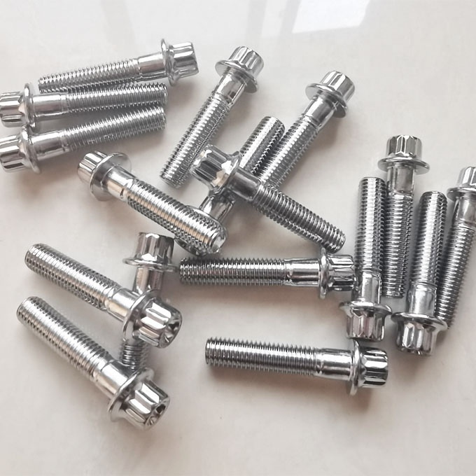 Universal Split Rim Steel Bolts M7 x 32mm for BBS Wheels High Tensile Chrome Plated