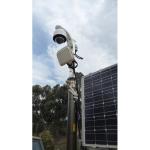 4.5m lockable CCTV pneumatic telescopic mast inside CCTV looms secuity camera