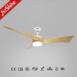 High Air Volume 52 Inch Solid Wood Ceiling Fan Decorative Pure Copper Motor