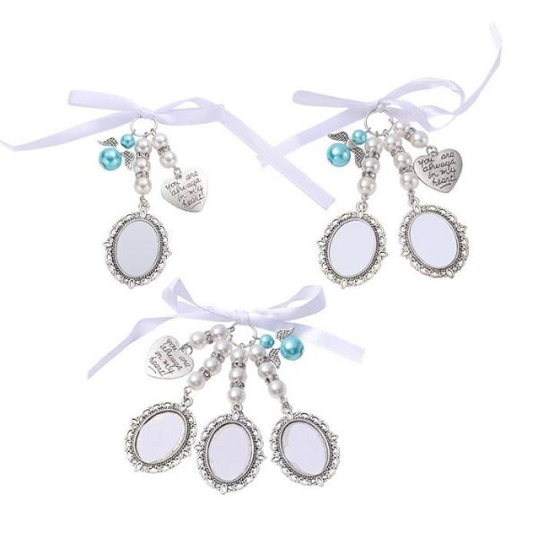 Blank Metal Lace Brooch Pendant for Sublimation Printing Graduation Season Pin