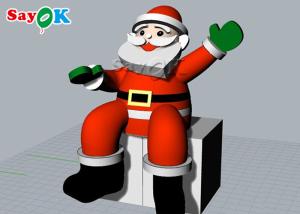 Quality 2m Inflatable Holiday Decorations Christmas Sitting Santa wholesale