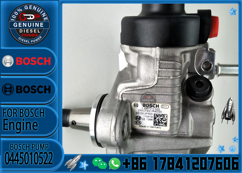 Original Diesel Engine Fuel Injection Pump 0445010522 For Hyun-dai 33100-2F000 CP4.4