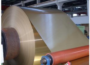 Quality Golden Epoxy Hydrophilic Coated Aluminium Fins Temper O 0.2MM wholesale
