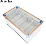 Antiwear Practical Supermarket Display Freezer Commercial Multipurpose