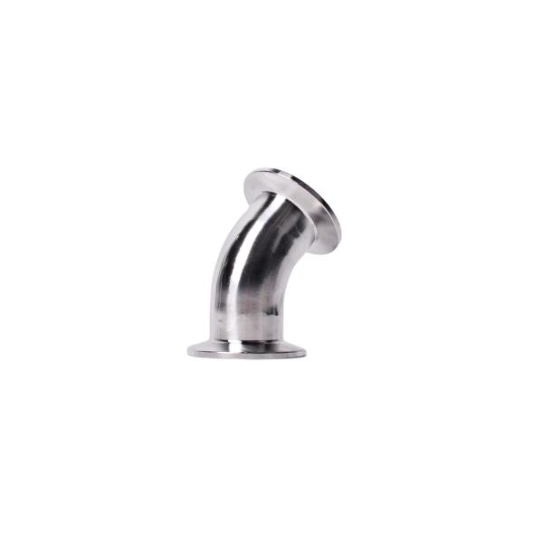 Round 45 Degree Welding Elbow Bend Pipe Fitting for Sanitary Stainless Steel 304