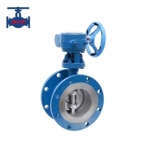 Cast Steel WCB Flanged Butterfly Valve Triple Offset For Water / Steam And Oil