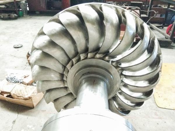 Stainless steel 100kw-1000kw Hydro Turbine Runner / Turgo Turbine Wheel