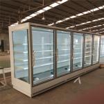 Commercial Supermarket Refrigeration Split Type Vertical Chilled Display Cabinet