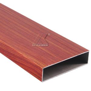 Quality 6063 aluminum tube beam wooden grain profile wholesale
