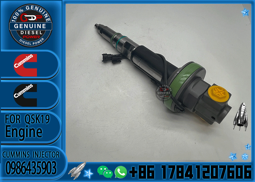 Genuine Fuel Injector Assembly F00BJ00006 FOOBJ00007 0986435903 0986435614 For Qsk19 Engine