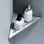 Rustproof Bathroom Accessories Shelves Corner Shelf Wall Mounted Shower Sus 304