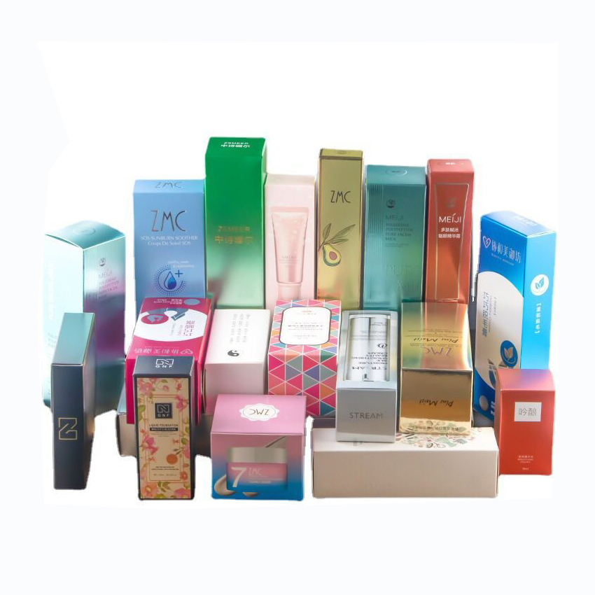 Custom Folding Flip Paper Box With Die Cuts Top Automatic Lock Bottom Display Paper Box White Reverse Folding End Packaging Box