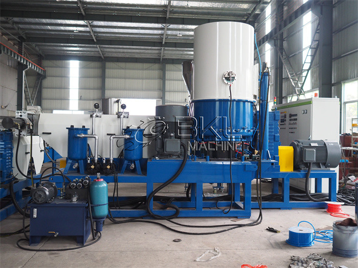 PE Bag Plastic Recycling Machine Granulating Line 500 Kg / H