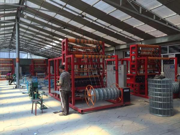 96 Inch Height Grassland Fence Machine / Fully Automatic Fixed Knot Deer Fence