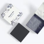 Two Sided Magnetic Gift Box Hot Stamping Custom Jewelry Perfume Flip Top Gift