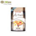 Nylon Flat Bottom Bread Food Packaging Pouches Bag / Plastic Snack Packaging