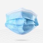 Sterilized Medical Antibacterial Face Mask 3 Layer Surgical Mask Dust Pollution