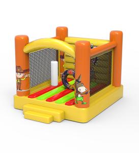 Quality Donky Inflatable Bouncy Castle For Childrens With Pillar Circle wholesale