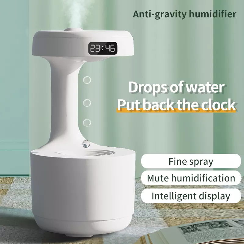 HOMEFISH USB Charging Anti Gravity Water Drop Humidifier 36db-45db