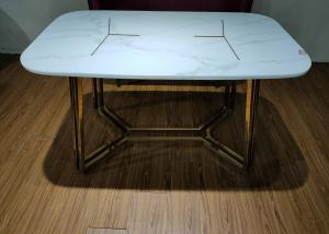 Quality Home Room 130*80*76cm Wrought Iron Marble Table wholesale