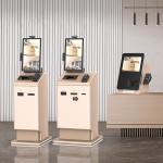 Hotel Airport Self Service Kiosk With Touch Screen POS Cash Payment Receipt
