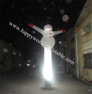 Quality Absolutely stunning inflatable lightning tube in a shape of a snowman wholesale