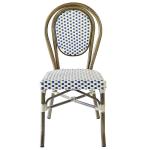 Light Weight Armless Paris Bamboo Rattan Bistro Dining Chairs