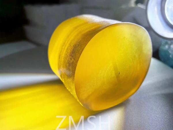 Cheap Golden Artificial Sapphire Raw Gemstone Mohs Hardness Scale Of 9 Crystal For Jewelry for sale