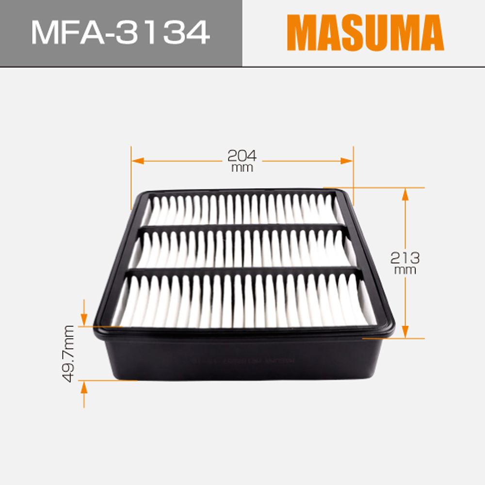 Air Filter for MITSUBISHI MFA-3134 MASUMA Professional 4560116760336 AY120-MT013 MR188657