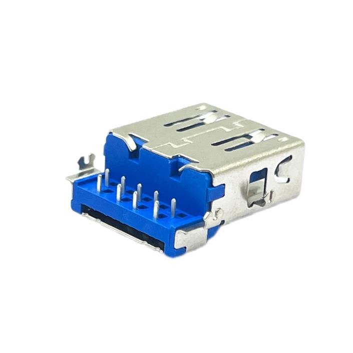Female DIP USB Connector PCB Mount Socket RVS USB3.0 Type A STD 9 Pin