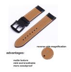 Watchband Samsung gear S3 Ticwatch Huawei Watch moto360 Genuine Leather Watch