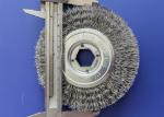 Narrow brushing face 3 Inch Diameter Crimped Stainless Steel Wire Wheel Brush