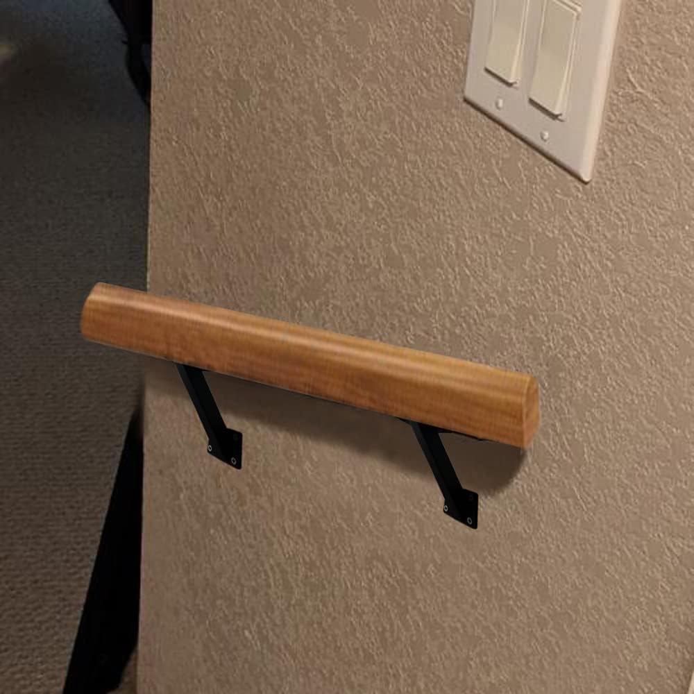 Wall Mounted Stair Support for Wood Railings 12.5 x 3.8 x 5.5cm Sturdy Handrail Bracket