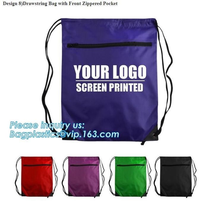 Recycled Foldable Nylon Polyester Tote Bag with logos polyester shopping bag Custom advertising handle non woven bag PAC