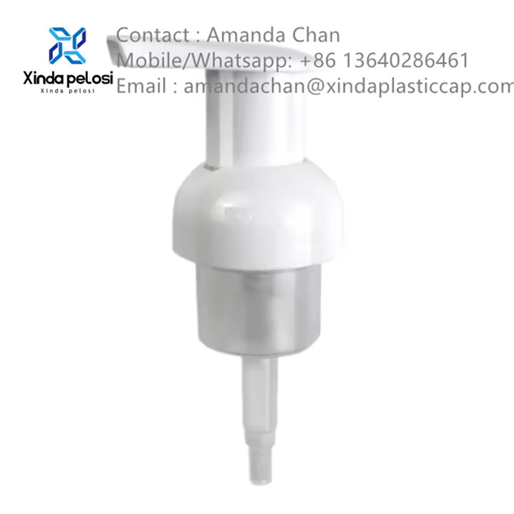 Plastic Foam Pump Face Cleaning Mousse For Cosmetics Bubble Bottle