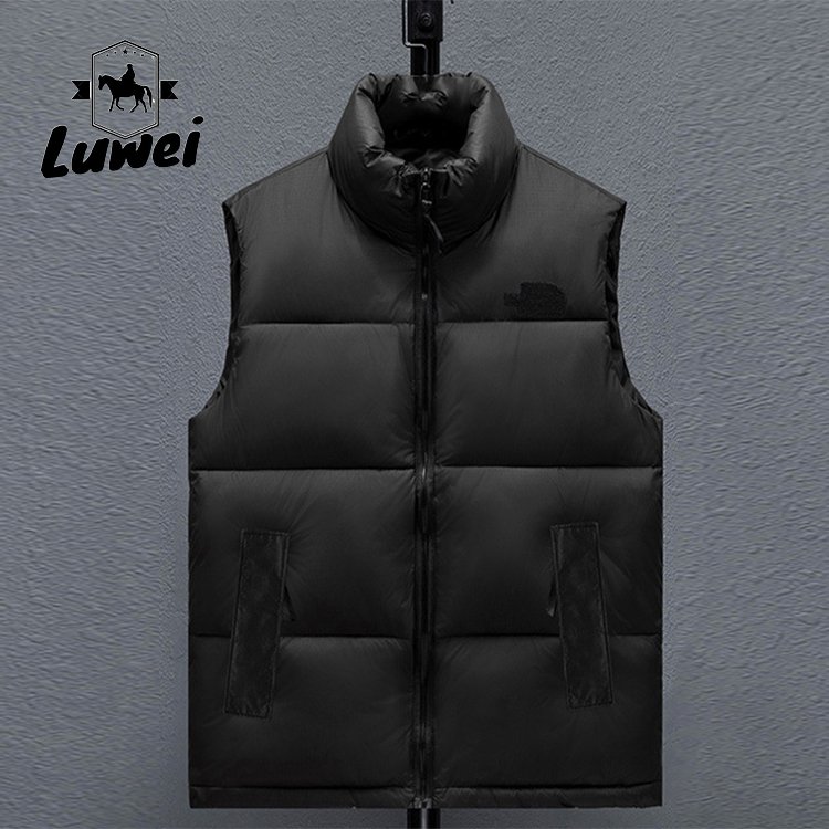 Winter Clothing Thick Gilets Quilted Warm Utility Contrasting Colors Sleeveless Waistcoat Vest Plus Size Vest Men